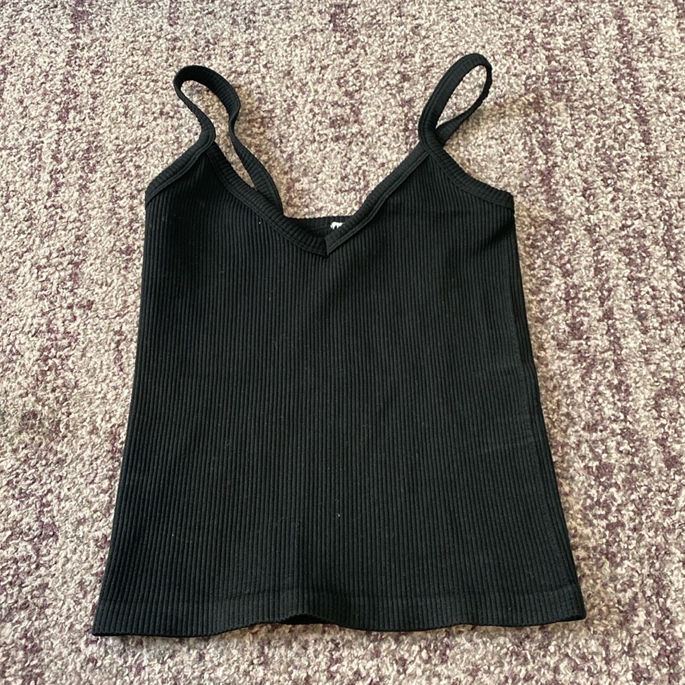Black tank top